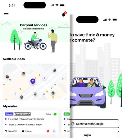 Carvan Carpooling App